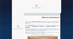 Desktop Screenshot of platrerie-cantenoise.com